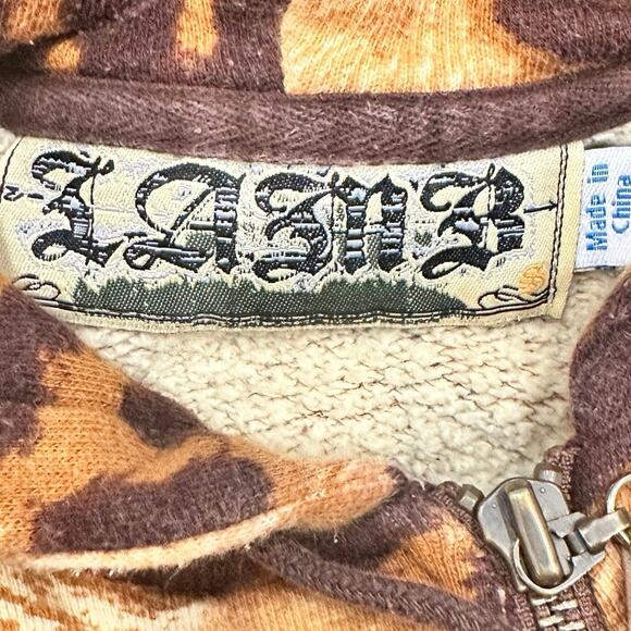 ✨🆕BNWOT!L.A.M.B. Vintage Y2K Rare “Are You Lamb Enough” Leopard Print Hoodie S✨ - Picture 9 of 11